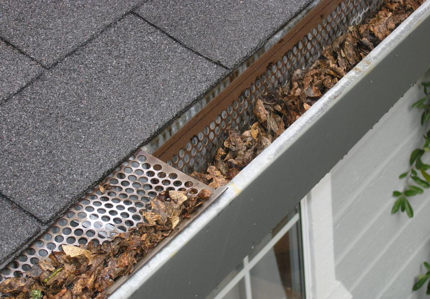 gutter clogged